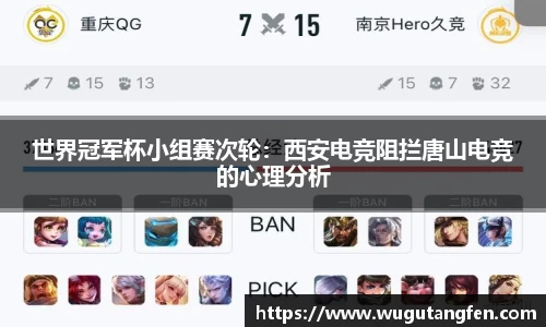 世界冠军杯小组赛次轮：西安电竞阻拦唐山电竞的心理分析